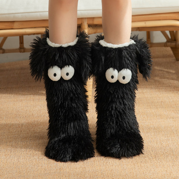 Fleece Anti-slip Women's Plush Snow Socks