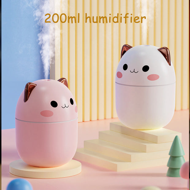 250ml Cute Cat Humidifier Click One And Done