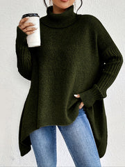 Irregular Winter Turtleneck Sweater