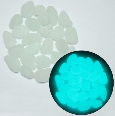 Glow in the Dark Garden Pebbles Click One And Done