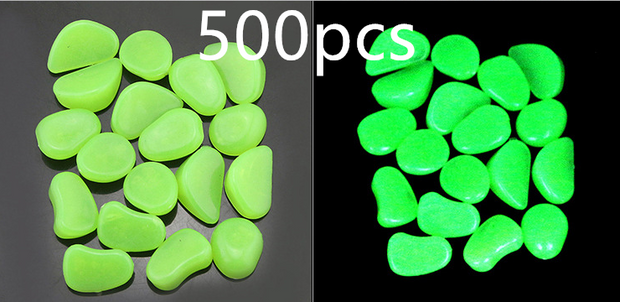 Glow in the Dark Garden Pebbles Click One And Done