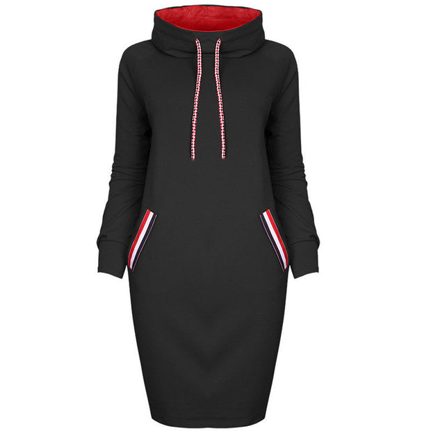 Ladies Winter Hooded Dress