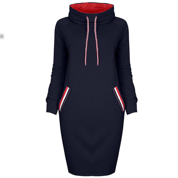 Ladies Winter Hooded Dress