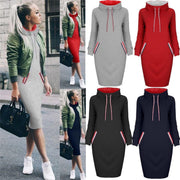 Ladies Winter Hooded Dress