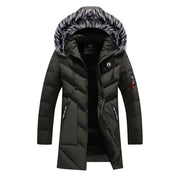 Men's WinterPolyester Fiber Hooded Jackets