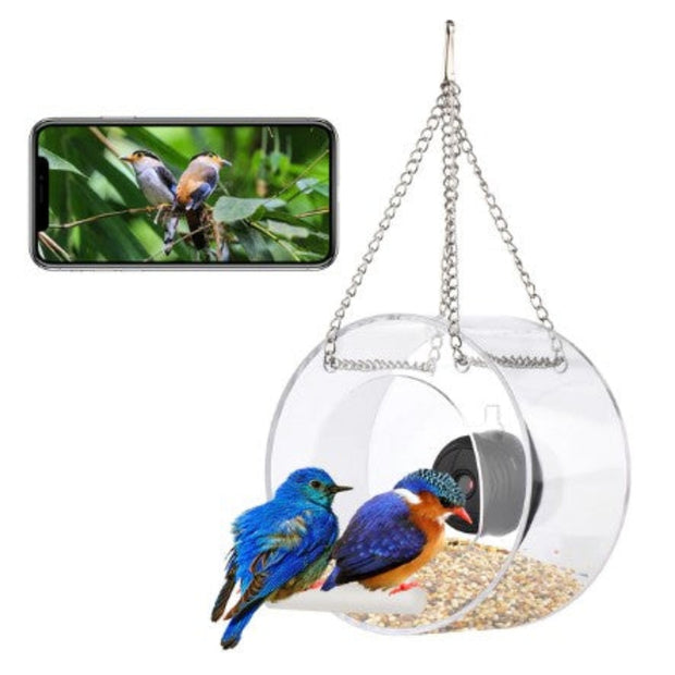 Bird Feeder For Outdoor With High-definition Camera Click One And Done