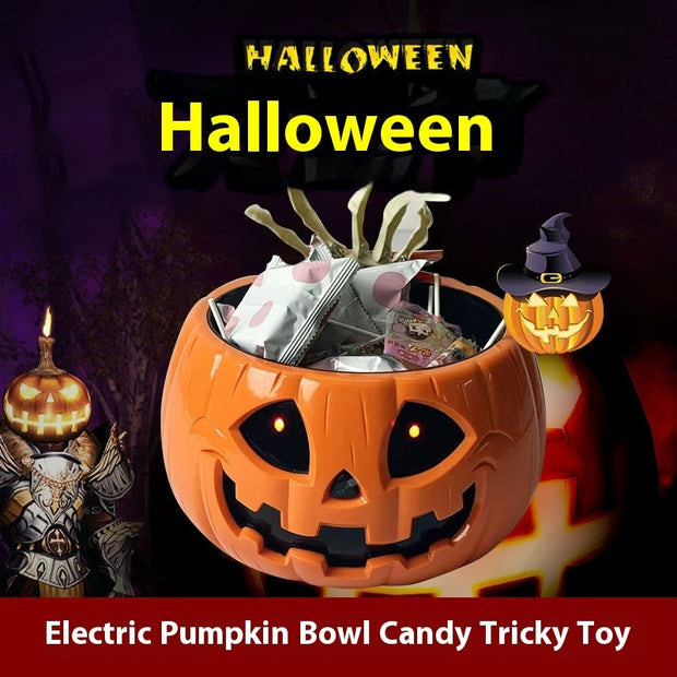 Electric Halloween Pumpkin Candy Bowl