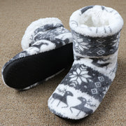 Christmas Elk Warm Plush Hose Slippers