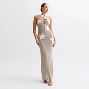 Sexy Halterneck Dress With Stars