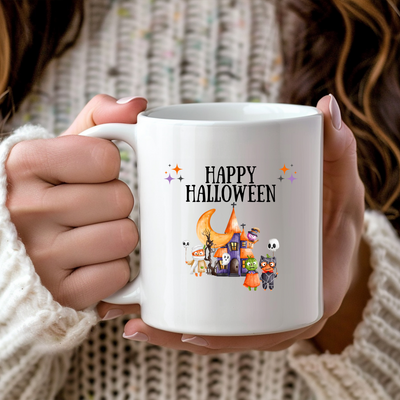 Hunted House Halloween Mug
