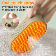 Steamy Dog/Cat Brush 3 In 1 Electric Spray Brushes
