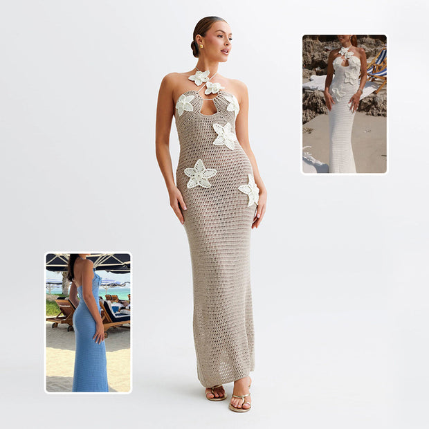 Sexy Halterneck Dress With Stars