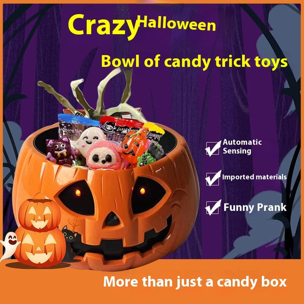 Electric Halloween Pumpkin Candy Bowl