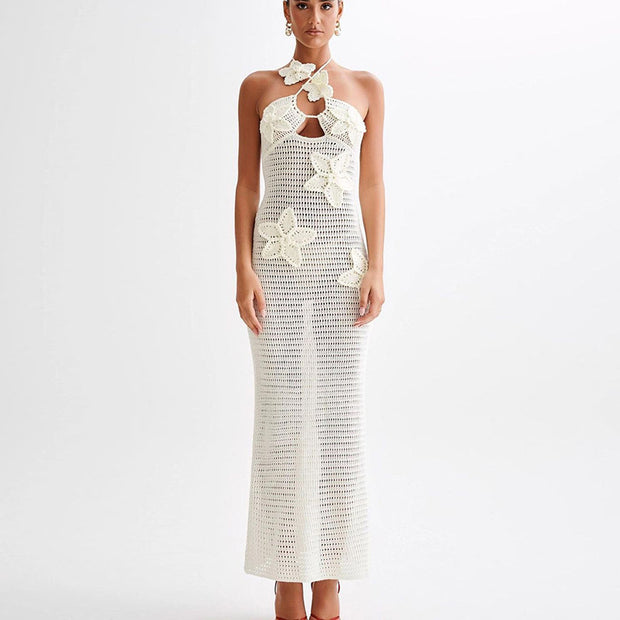 Sexy Halterneck Dress With Stars