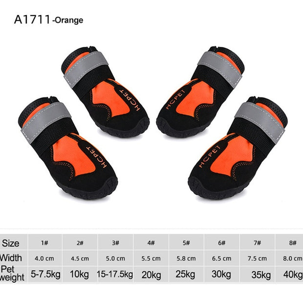 Waterproof Reflective Dog Boots Click One And Done