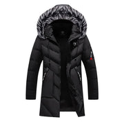 Men's WinterPolyester Fiber Hooded Jackets