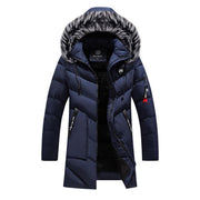 Men's WinterPolyester Fiber Hooded Jackets