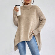 Irregular Winter Turtleneck Sweater