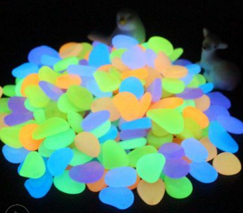 Glow in the Dark Garden Pebbles Click One And Done