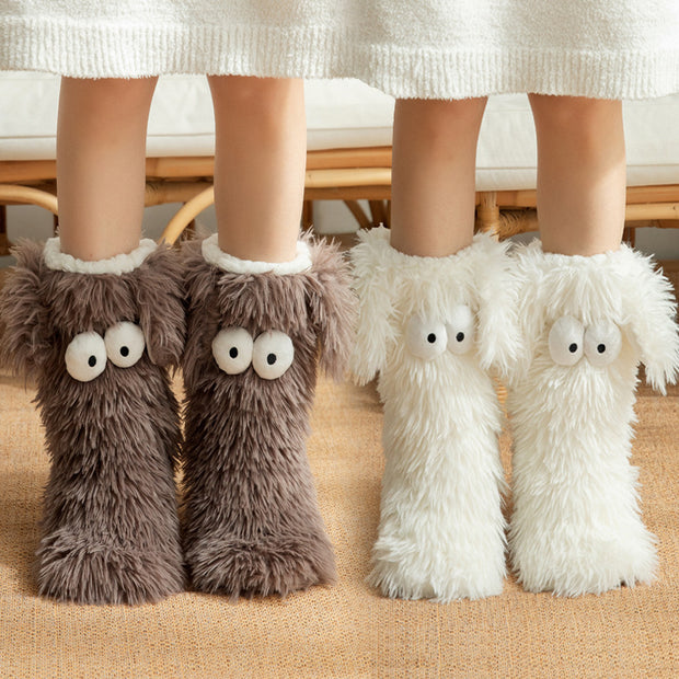 Fleece Anti-slip Women's Plush Snow Socks