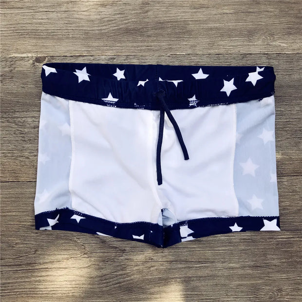 Boys Star Pattern Beach Swimwear