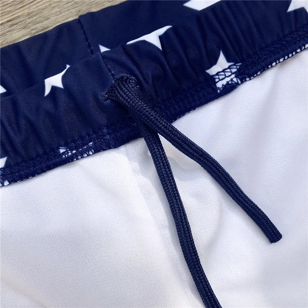 Boys Star Pattern Beach Swimwear