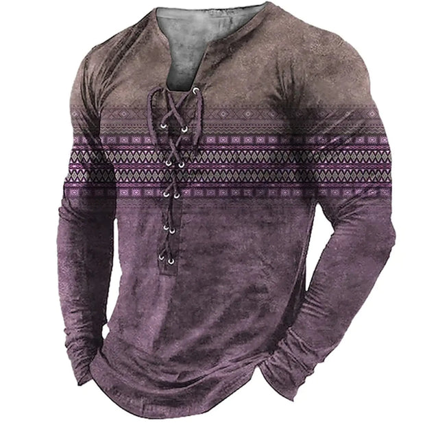 European American Sports Long-Sleeved Men's Shirt