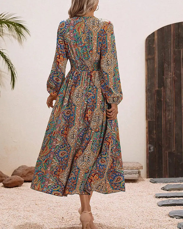 Bohemian Printed Long Dresses Click One And Done