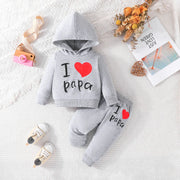 Girls And Boys 3 -24 Months Letter Hoodie