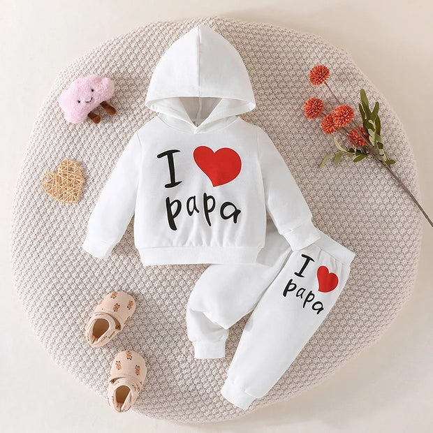 Girls And Boys 3 -24 Months Letter Hoodie