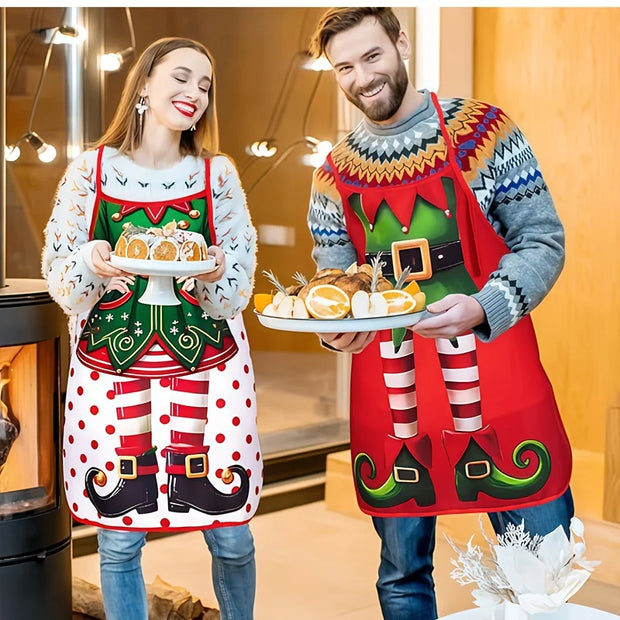 A set of 4 Christmas Aprons