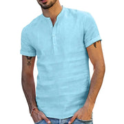 Men's Solid Color Short-Sleeved T-shirt