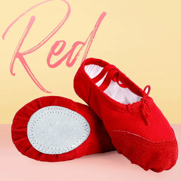 Girls and Ladies Drawstring Ballet Shoes