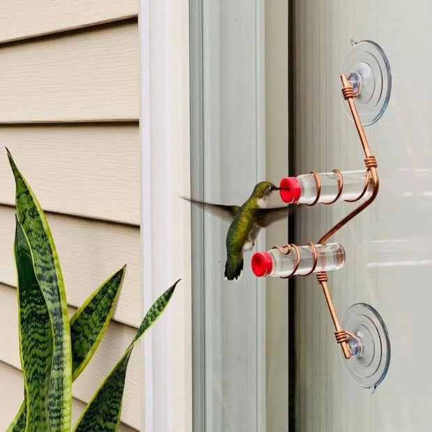 Outdoor  Hummingbird Feeder For Windows Click One And Done