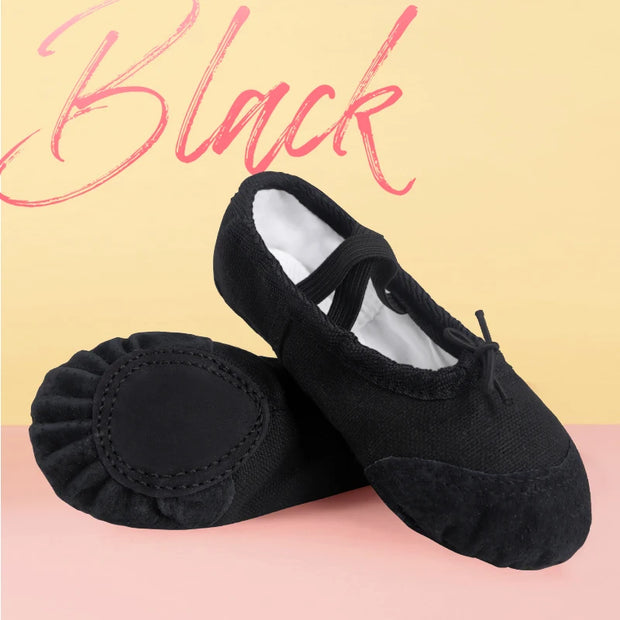 Girls and Ladies Drawstring Ballet Shoes