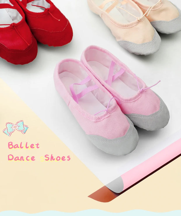 Girls and Ladies Drawstring Ballet Shoes