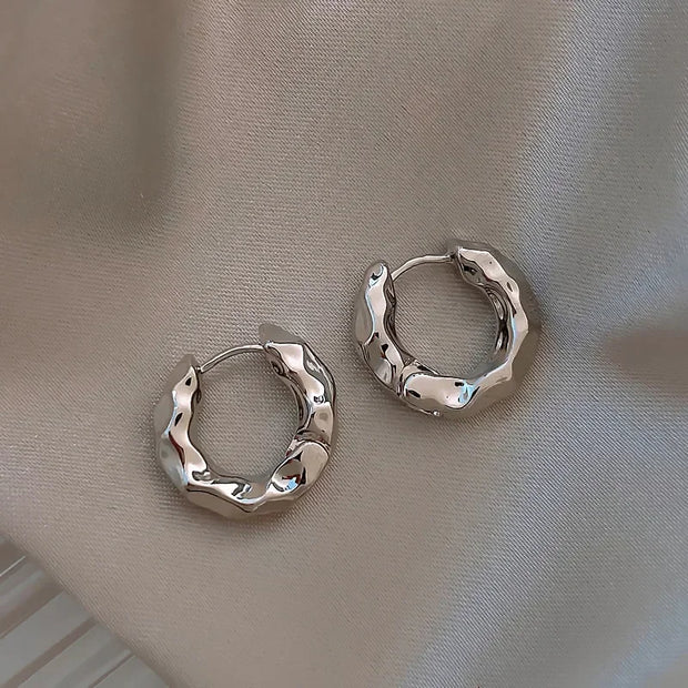 Hot Selling Trendy 925 Sterling Silver Circle Earrings