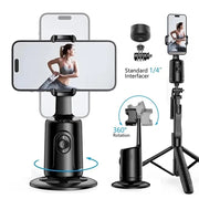 360°Rotation Ai Gimbal Smartphone Stabilizer Click One And Done