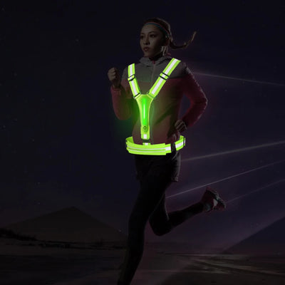 LED Reflective Sporting Vest Click One And Done