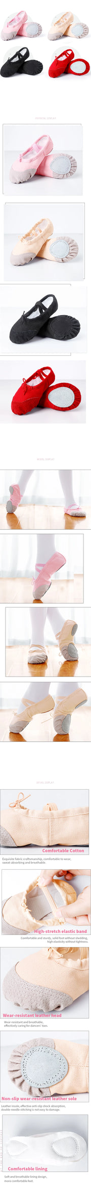 Girls and Ladies Drawstring Ballet Shoes