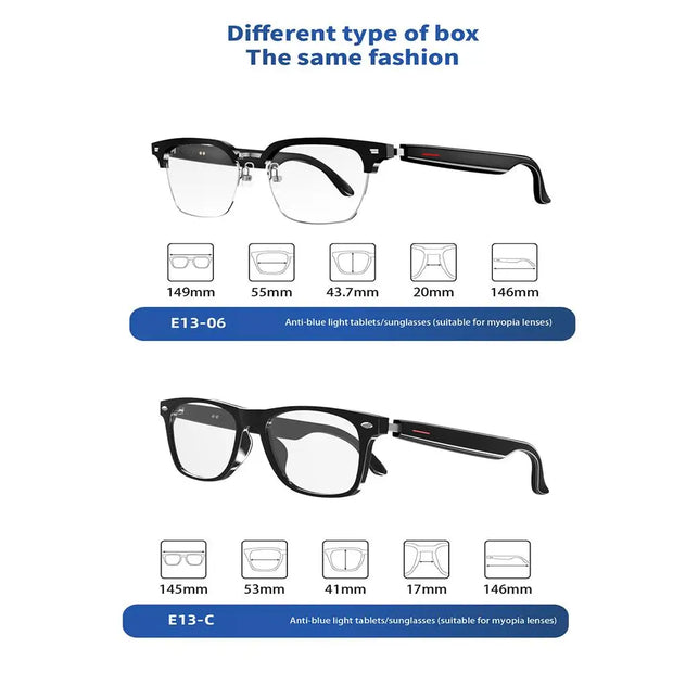 Smart Glasses! Wireless Bluetooth-compatible