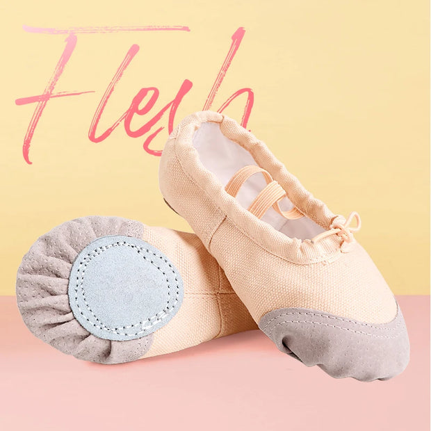 Girls and Ladies Drawstring Ballet Shoes