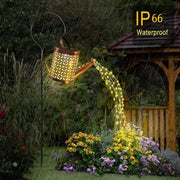 LED Waterproof Solar Watering Can Lights Click One And Done