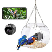 Acrylic Smart Bird Feeder with 1080p Night-Version Click One And Done