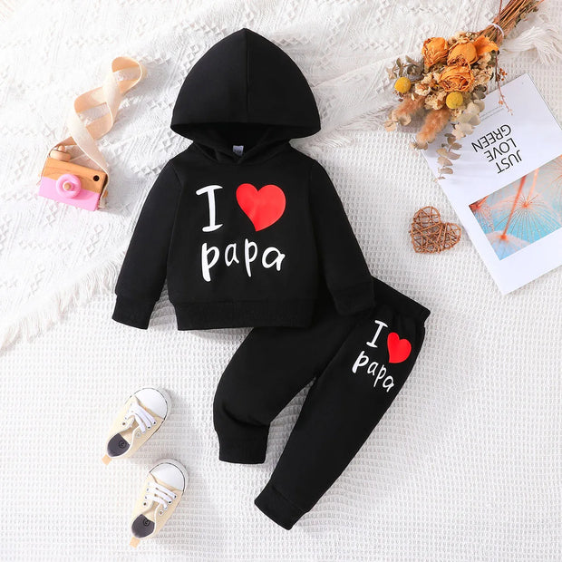 Girls And Boys 3 -24 Months Letter Hoodie