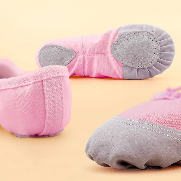 Girls and Ladies Drawstring Ballet Shoes