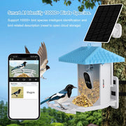 2K Smart Bird Feeder Camera with Solar Panel 4MP Click One And Done