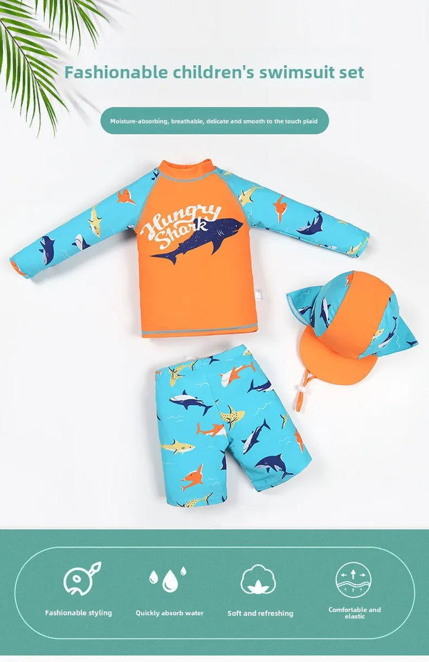 Boys' Swimwear: 3 Piece Beach Set