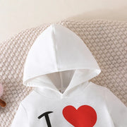 Girls And Boys 3 -24 Months Letter Hoodie