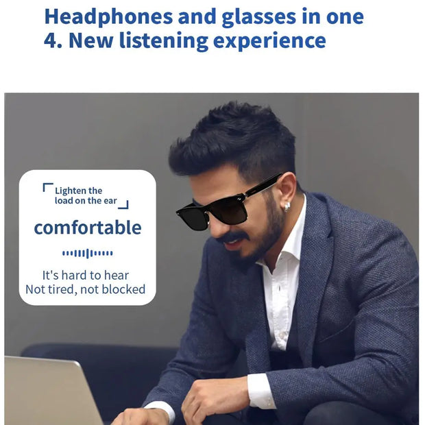 Smart Glasses! Wireless Bluetooth-compatible